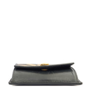 Picture of Mulberry Card Holder Wallet in Black M Jacquard, Calfskin Leather