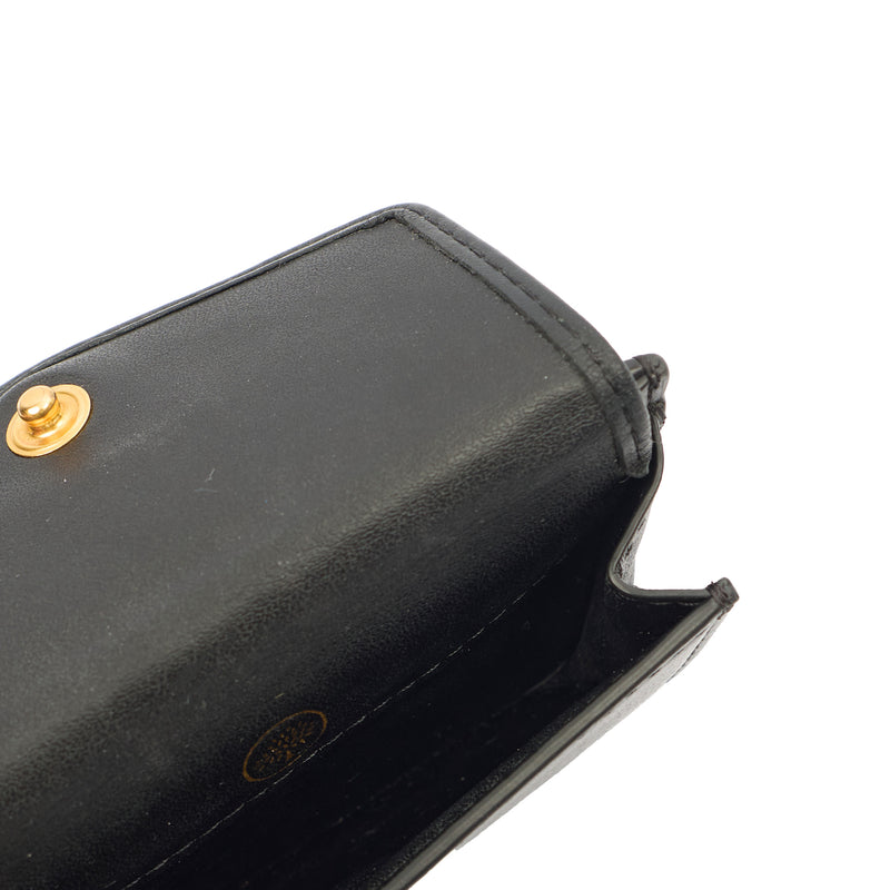 Picture of Mulberry Card Holder Wallet in Black M Jacquard, Calfskin Leather