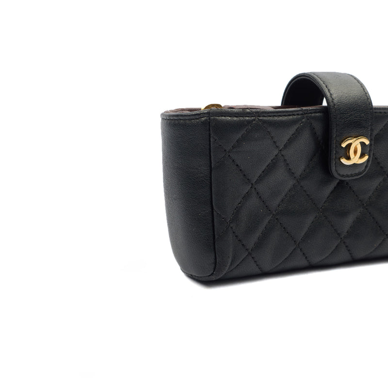 Picture of Chanel Purse Quilted CC Cardholder in Black, Lambskin Leather