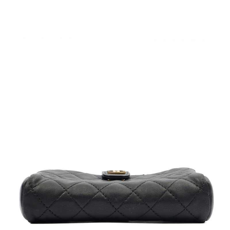 Picture of Chanel Purse Quilted CC Cardholder in Black, Lambskin Leather