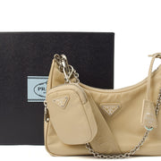 Picture of Prada Cross Body Re-Edition 2000 Shoulder Bag in Deserto, Nylon