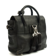 Picture of Mulberry Cross Body Cara Delevingne Backpack in Black, Calfskin Leather