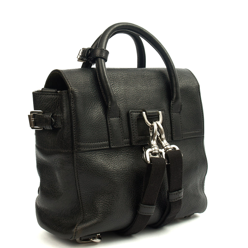 Picture of Mulberry Cross Body Cara Delevingne Backpack in Black, Calfskin Leather