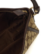 Picture of Gucci Shoulder Bag Pochette in Brown, GG Supreme Canvas