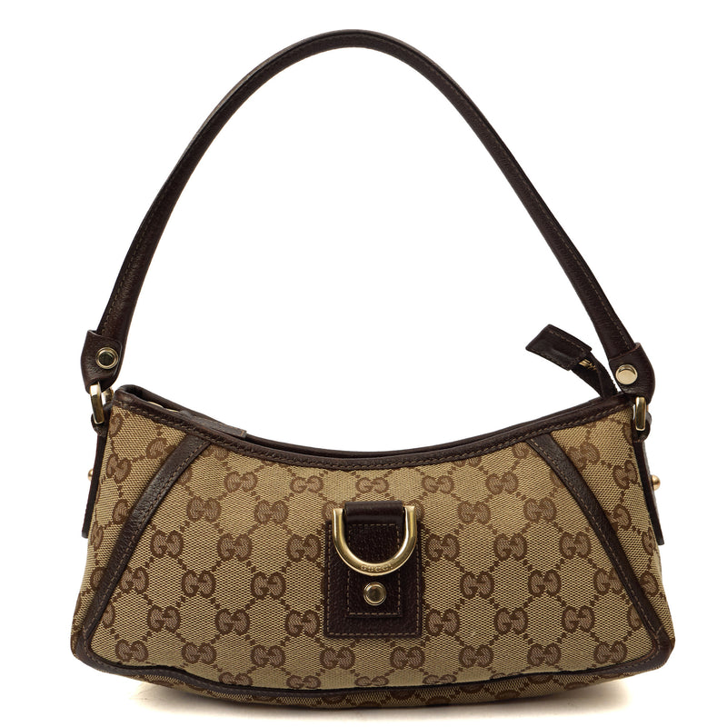 Picture of Gucci Shoulder Bag Pochette in Brown, GG Supreme Canvas