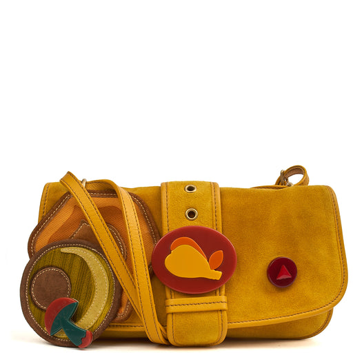 Picture of Miu Miu Cross Body Crossbody in Black, Suede