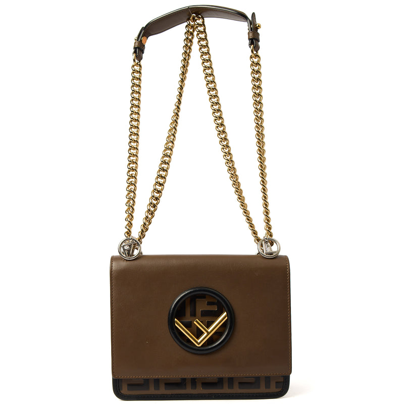 Picture of Fendi Shoulder Bag Kan I - Small in Brown, Leather