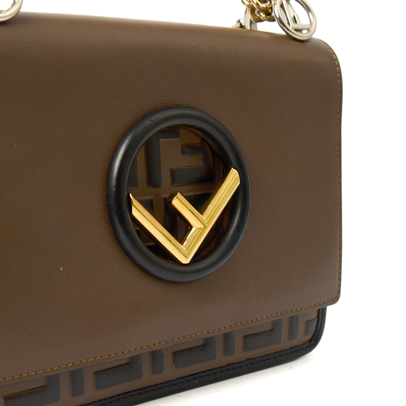 Picture of Fendi Shoulder Bag Kan I - Small in Brown, Leather