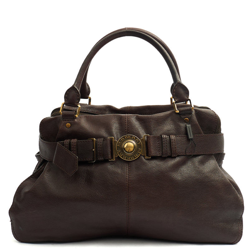 Picture of Burberry Tote Tote in Brown, Leather