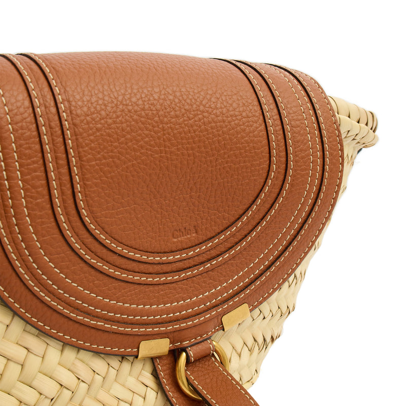 Picture of Chloe Cross Body Marcie Basket Bag- Mini in Neutral, Other