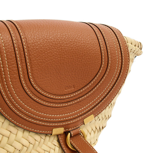 Picture of Chloe Cross Body Marcie Basket Bag- Mini in Neutral, Other