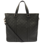 Picture of Louis Vuitton Tote Tadao  in Damier Carbon, Calfskin Leather