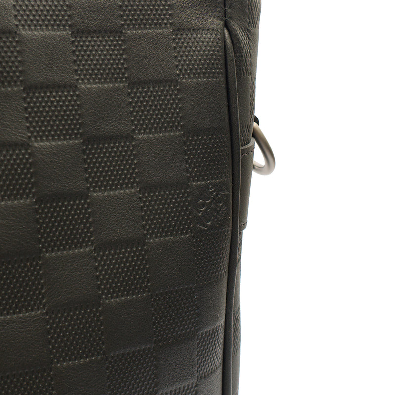 Picture of Louis Vuitton Tote Tadao  in Damier Carbon, Calfskin Leather