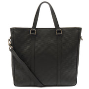 Picture of Louis Vuitton Tote Tadao  in Damier Carbon, Calfskin Leather