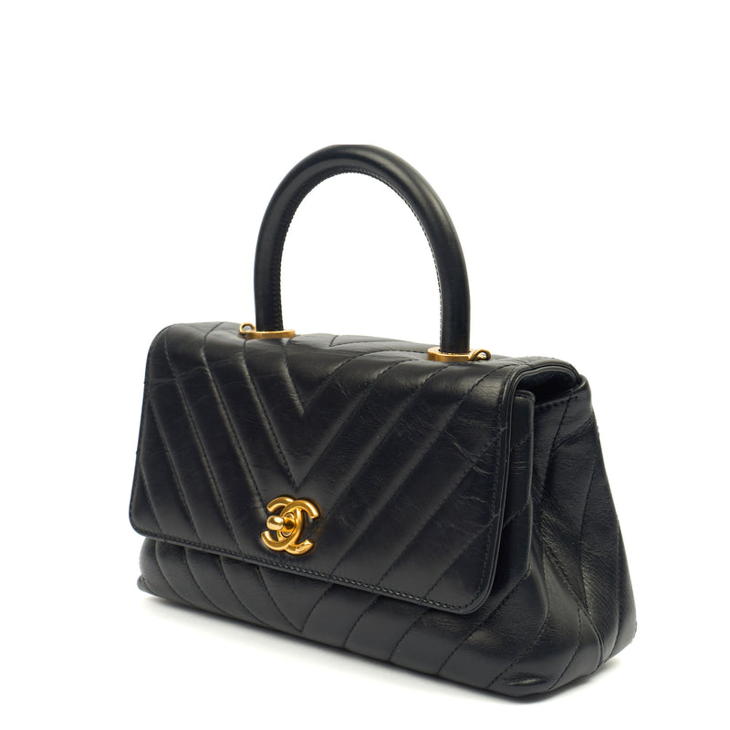 Picture of Chanel Top Handle Coco Handle Bag - Small in Black, Leather