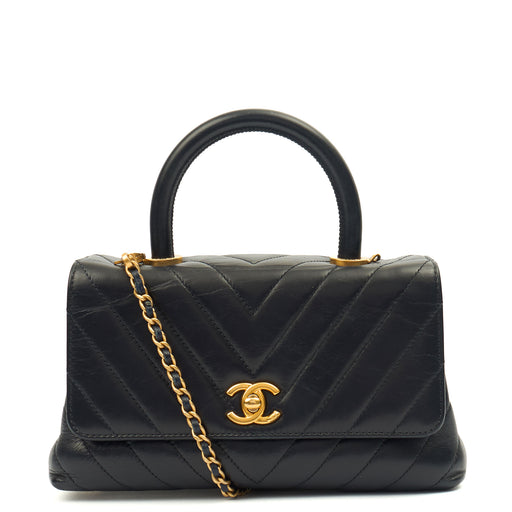 Picture of Chanel Top Handle Coco Handle Bag - Small in Black, Leather