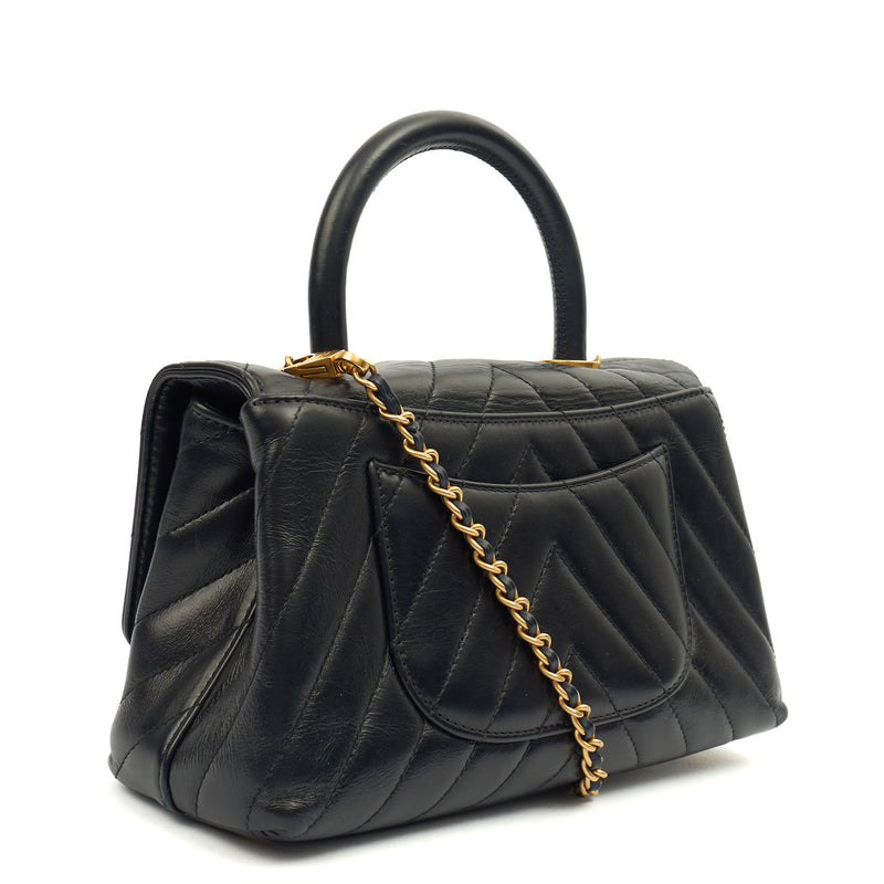 Picture of Chanel Top Handle Coco Handle Bag - Small in Black, Leather