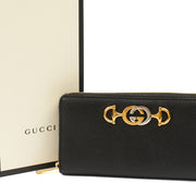 Picture of Gucci Clutch Zumi Card Case Wallet in Black, Leather
