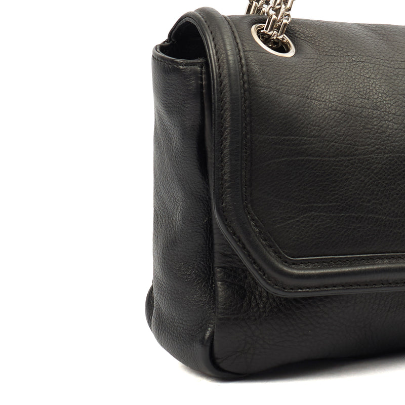 Picture of Chanel Shoulder Bag Accordian Flap Bag in Black, Leather