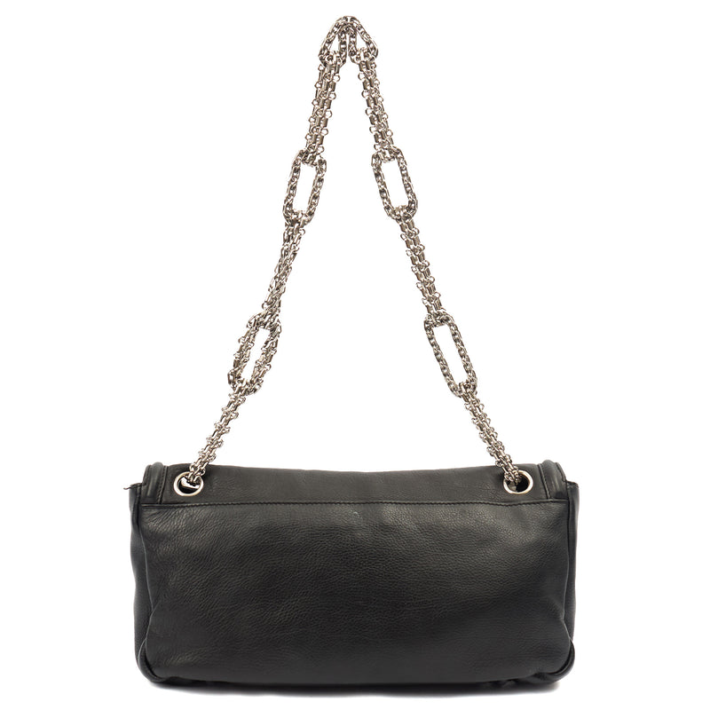 Picture of Chanel Shoulder Bag Accordian Flap Bag in Black, Leather