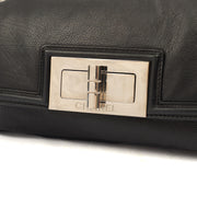 Picture of Chanel Shoulder Bag Accordian Flap Bag in Black, Leather