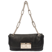 Picture of Chanel Shoulder Bag Accordian Flap Bag in Black, Leather