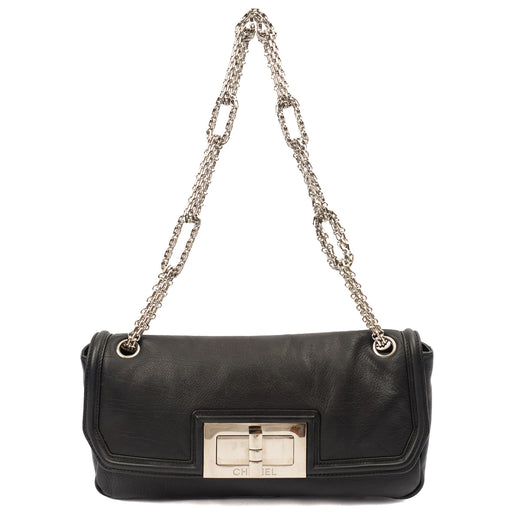 Picture of Chanel Shoulder Bag Accordian Flap Bag in Black, Leather