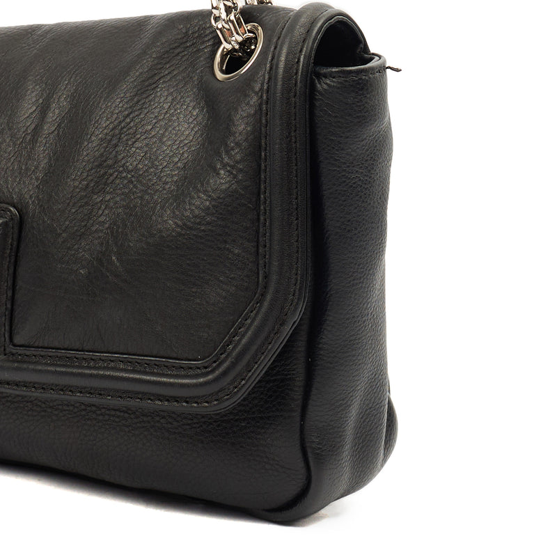 Picture of Chanel Shoulder Bag Accordian Flap Bag in Black, Leather