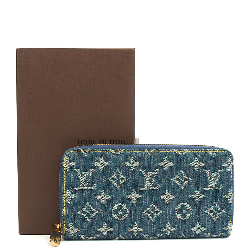Picture of Louis Vuitton Wallet Zippy Wallet in Denim, Canvas