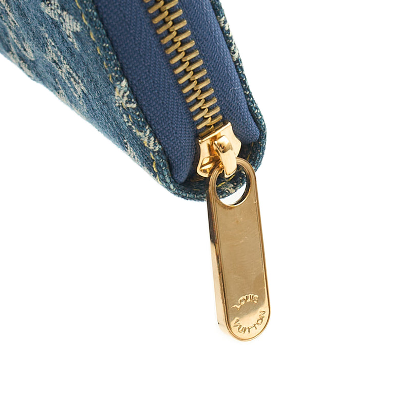 Picture of Louis Vuitton Wallet Zippy Wallet in Denim, Canvas