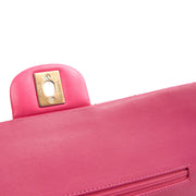 Picture of Chanel Shoulder Bag Classic Double Flap - Medium in Pink, Patent Leather
