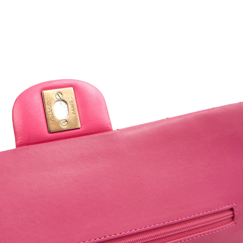 Picture of Chanel Shoulder Bag Classic Double Flap - Medium in Pink, Patent Leather