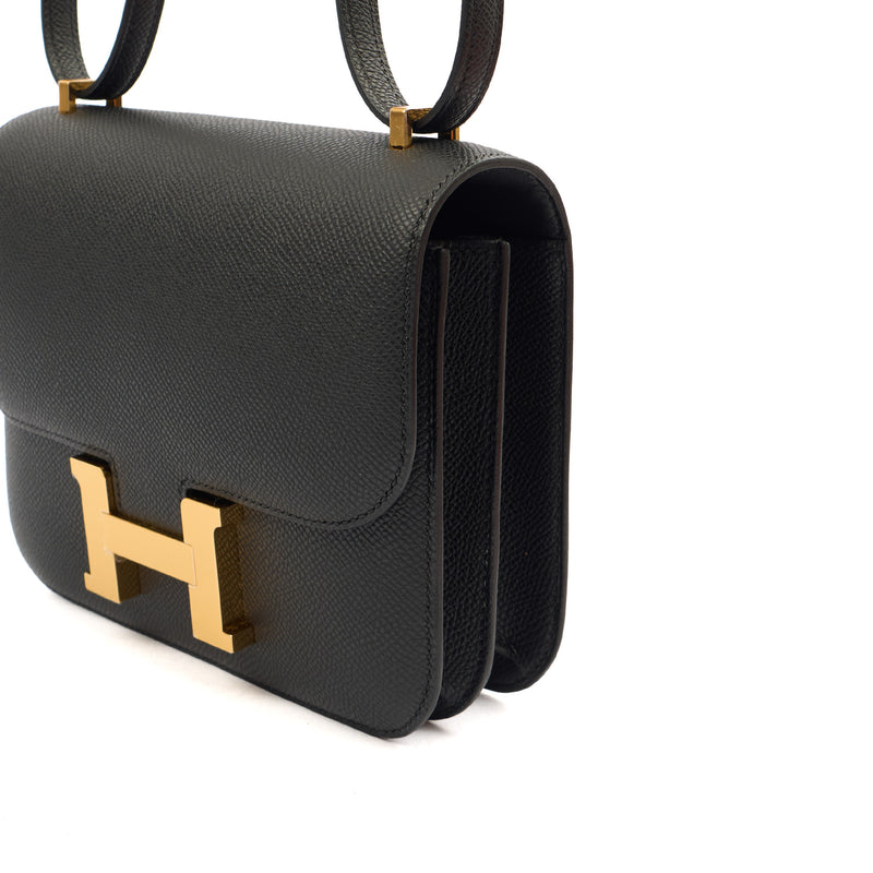Picture of Hermes Shoulder Bag Constance 18 in Black, Epsom Leather