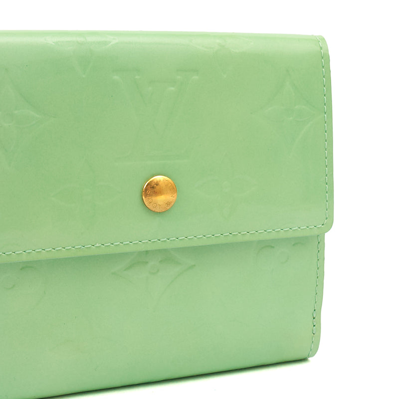 Picture of Louis Vuitton Wallet Wallet in Green, Patent Leather