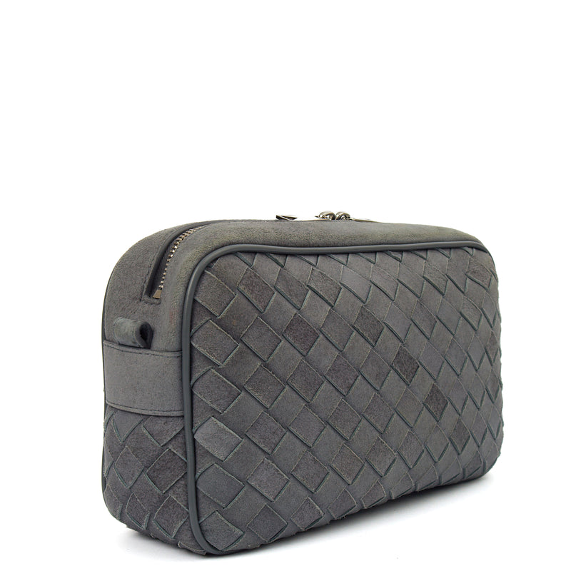 Picture of Bottega Veneta Cross Body Cross Body in Grey, Suede