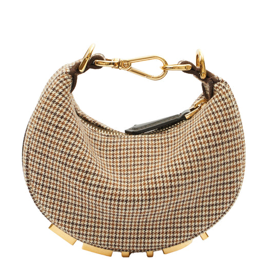 Picture of Fendi Mini Bag Fendigraphy - Nano in Brown, Fabric