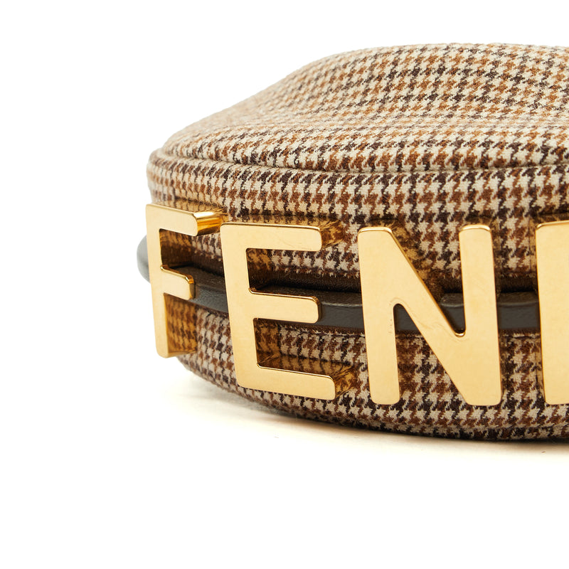 Picture of Fendi Mini Bag Fendigraphy - Nano in Brown, Fabric