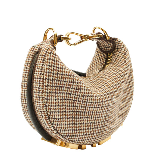 Picture of Fendi Mini Bag Fendigraphy - Nano in Brown, Fabric