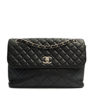 Picture of Chanel Shoulder Bag Classic Single Flap - Jumbo in Black, Lambskin Leather