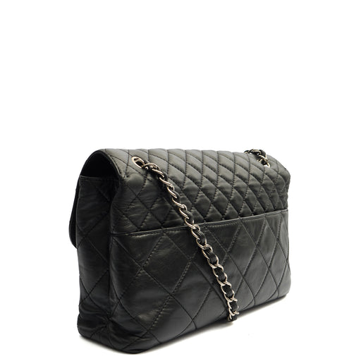 Picture of Chanel Shoulder Bag Classic Single Flap - Jumbo in Black, Lambskin Leather