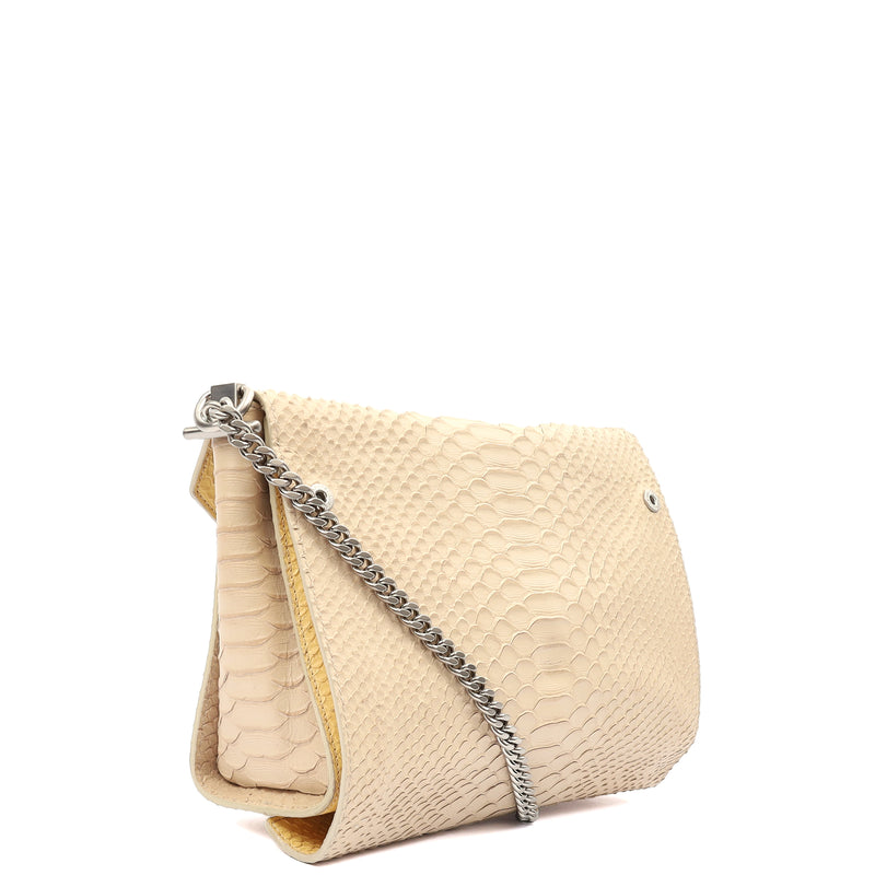 Picture of Mulberry Cross Body Delphie Reversible  in Neutral, Python Leather