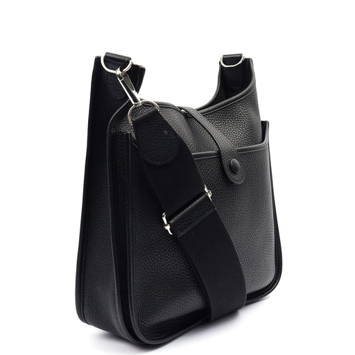 Picture of Hermes Cross Body Evelyne 29 in Black, Clemence Leather