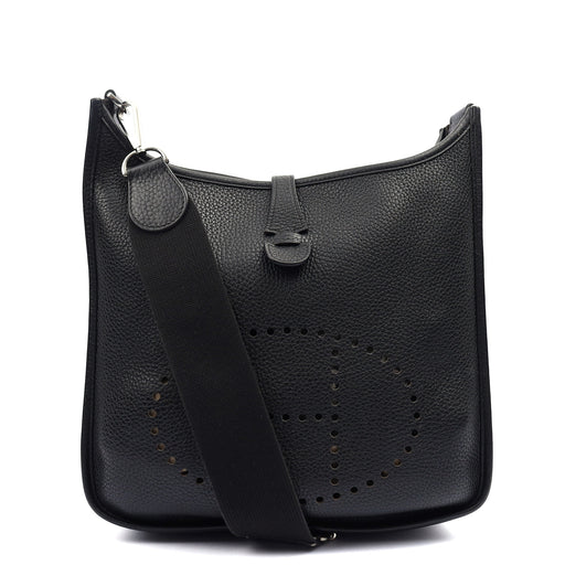 Picture of Hermes Cross Body Evelyne 29 in Black, Clemence Leather