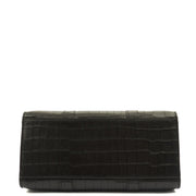 Picture of Mulberry Tote Bayswater with Strap in Black, Exotic Effect Leather