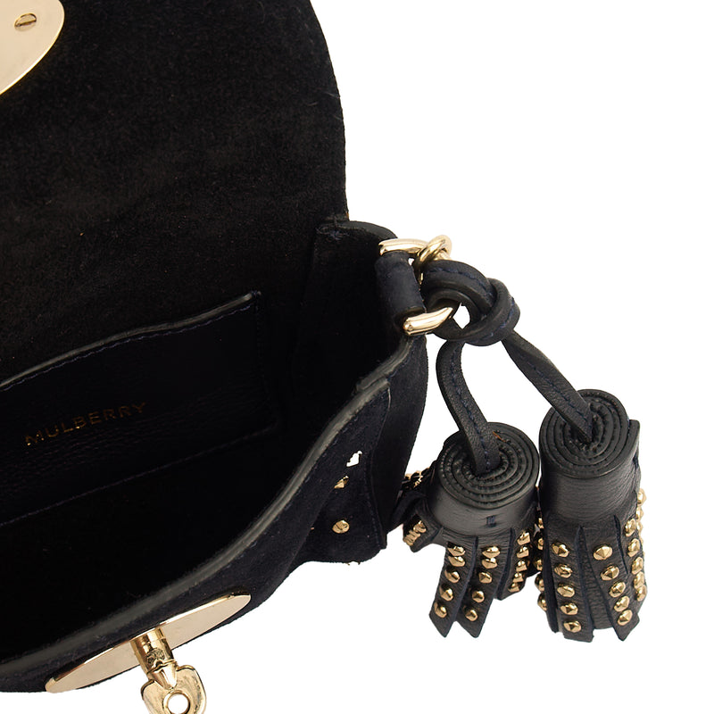 Picture of Mulberry Mini Bag Lily - Mini  in Navy, Suede
