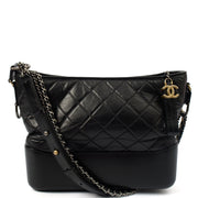 Picture of Chanel Tote Gabrielle Hobo - Large in Black, Calfskin Leather