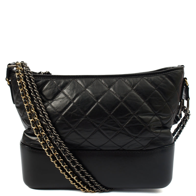 Picture of Chanel Tote Gabrielle Hobo - Large in Black, Calfskin Leather