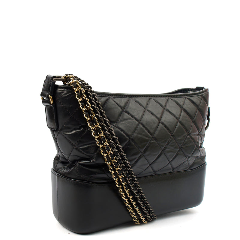 Picture of Chanel Tote Gabrielle Hobo - Large in Black, Calfskin Leather