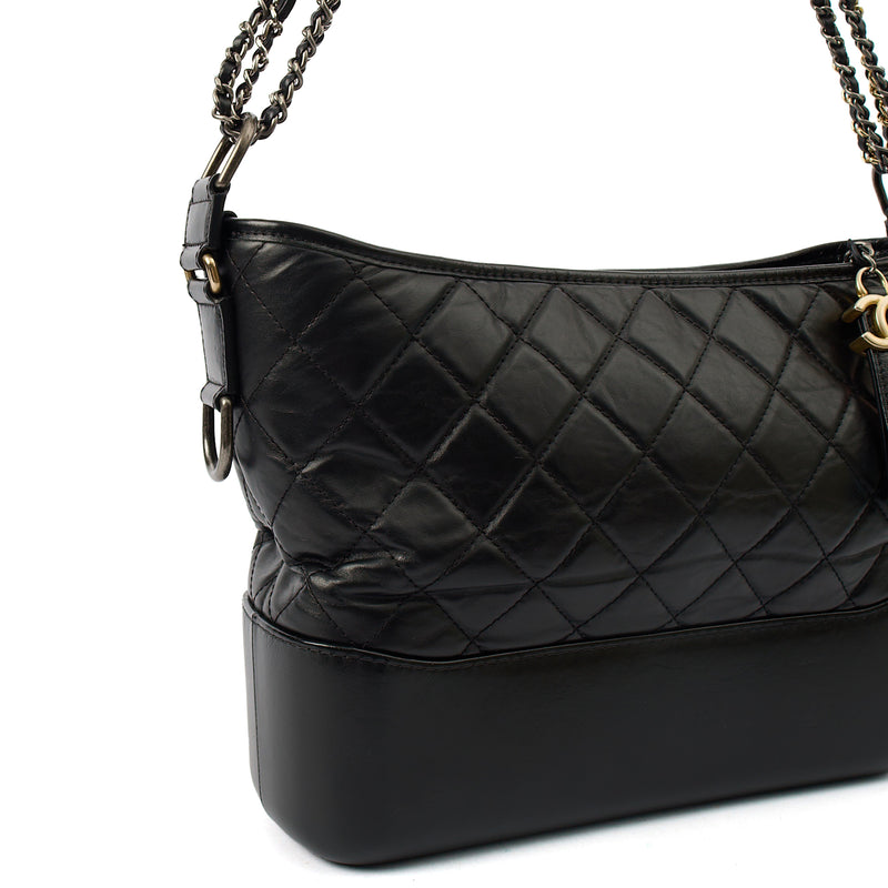 Picture of Chanel Tote Gabrielle Hobo - Large in Black, Calfskin Leather