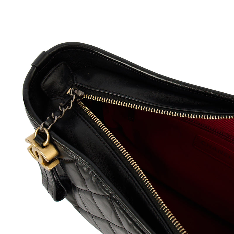Picture of Chanel Tote Gabrielle Hobo - Large in Black, Calfskin Leather